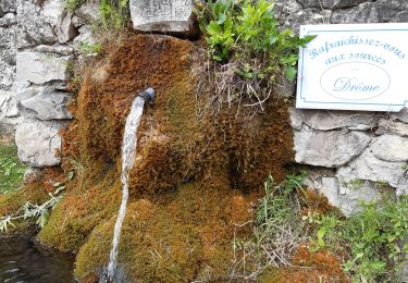 Tocht Stappen Valdrôme - la batie des fonds. banne carabesse  - Photo