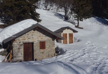 Randonnée Raquettes à neige La Léchère - Lac Arpettaz et crête du Grand Plan - Photo