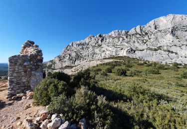 Randonnée Marche Saint-Antonin-sur-Bayon - le refuge Cézanne au départ de la maison de Provence - Photo