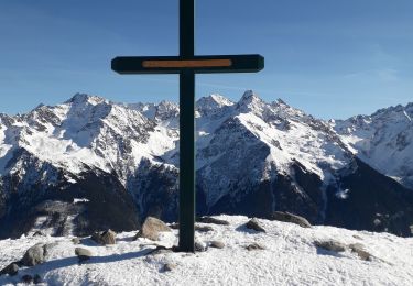 Tour Schneeschuhwandern Crêts-en-Belledonne - le Barioz -le Grand rocher - cret du poulet - Photo