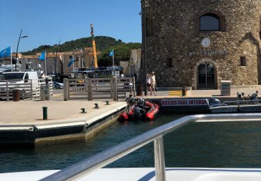 Percorso Motoscafo Sainte-Maxime - En bateau St Raphael - St Tropez - Photo