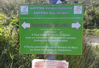 Percorso Marcia Gréoux-les-Bains - au bord du verdon en amont de Greoux - Photo