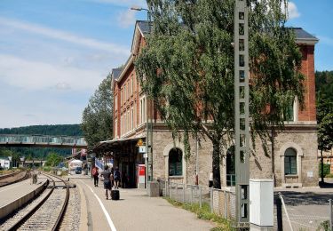 Tocht Te voet Blaubeuren - Nebenweg des Schwäbischen Albvereins (rote Gabel) - Photo