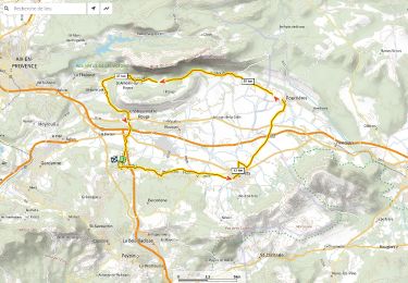 Trail Road bike Fuveau - Trets Pourrieres St Ant Beaureceuil D+720m - Photo