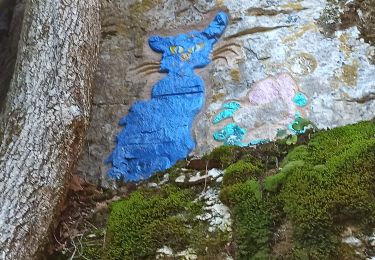 Trail Walking Marsannay-la-Côte - Le chat bleu. Marsannay la côte.  - Photo