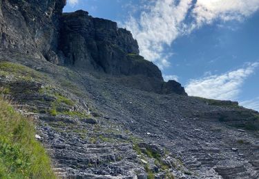 Tocht Stappen Passy - Refuge plate col du Coloney et grande platiere  - Photo