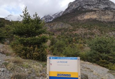 Trail Walking Le Lauzet-Ubaye - Réserve naturelle de LA  Roche. 07/04/19. - Photo