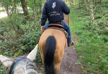 Excursión Paseo ecuestre Saint-Agnan - 3eme jour equiplaine  - Photo