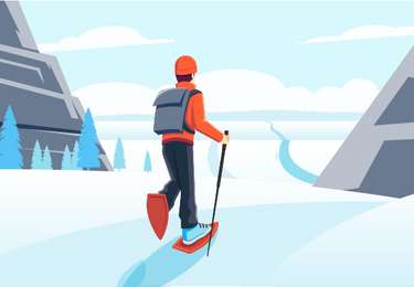 Percorso Racchette da neve Ancizan - RQ-Payolle-Courtaou-Castet Sarradis - Photo