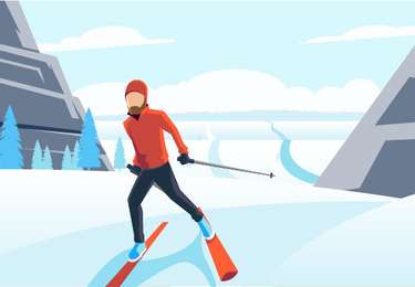 Tocht Langlaufen Saint-François-de-Sales - Fran - Photo