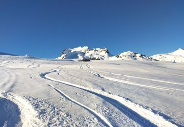 Tocht Ski randonnée La Léchère - tricotage vers Les Teurs. - Photo