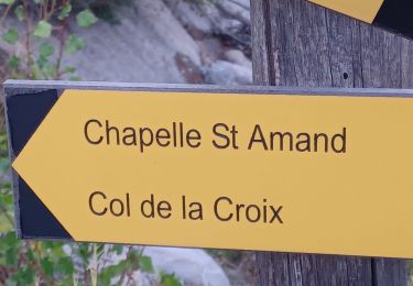 Randonnée Marche Clamensane - CLAMENSANE.  TROU DU DIABLR  . CHAPELLE S AMAND . COL LA CROIX . O L M S. IX  - Photo