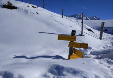 Randonnée Raquettes à neige Theys - pipay col de merdaret - Photo