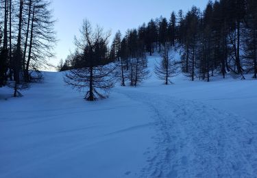 Trail Snowshoes Vars - Fontbonne Cabane de l'Écuelle Refuge Napoléon  - Photo