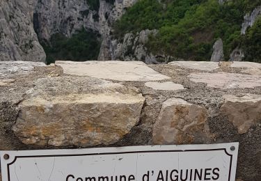 Randonnée Marche Aiguines - 83- Gorges du Verdon - Sentier de l'Embout retour par Vidal - Photo