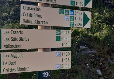 Tour Wandern Vallorcine - téléphérique Vallorcine,col de Balme,aiguillettes des Posettes Montroc - Photo