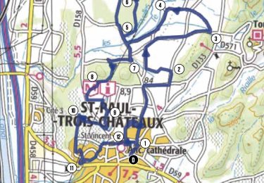 Randonnée V.T.T. Saint-Paul-Trois-Châteaux - Circuit Bleu n°7 - Autour de Chanabasset - Photo