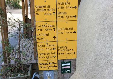 Trail Walking Châtillon-en-Diois - Combe de Baïn - Photo