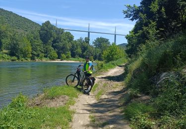 Tour Elektrofahrrad Millau - Millau= Saint Rome de Tarn=Saint Georges de Luzencon retour par la voie verte du viaduc - Photo