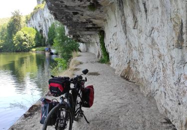 Trail Hybrid bike Bouziès - Bouziès - St Cirq Lapopie - Calvignac - Photo