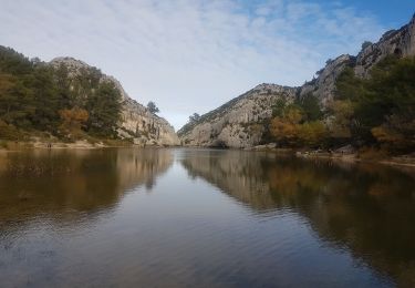 Randonnée Marche Saint-Rémy-de-Provence - st Rémy lac peiroou rocher troués massif des caumes - Photo