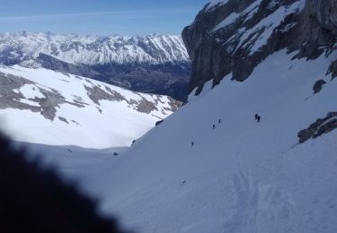 Trail Touring skiing Le Dévoluy - le pas de la cloche. - Photo