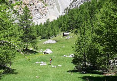 Tour Klettersteig Arvieux - via Ferrara combe la roche et pratique premier  - Photo