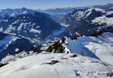 Tour Skiwanderen Beaufort - Fontana - la Gittaz - Rocher des Enclaves - Col du Sallestet - Pas d'Outray - les Merands - Photo