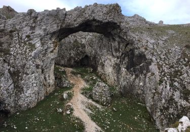 Tocht Stappen Andia - Arc de Portupekoleze et grotte de Lezaundi  Puerto Lizarraga  - Photo