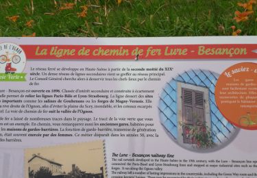 Randonnée V.T.T. Chassey-lès-Montbozon - Bonnal, piste cyclable en famille.  - Photo