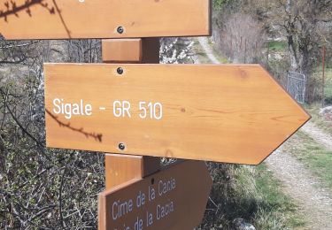 Trail Walking Sigale - trace cime de la cacia 30mars23 - Photo