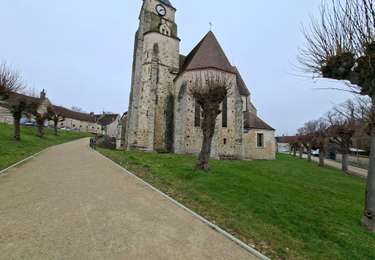 Randonnée Marche Villeblevin - Villeblevin 260215 - Photo