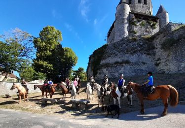 Trail Horseback riding Provins - 02B - Provins Ville Haute à Camping La Licorne - Photo