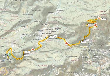 Tour Rennrad Évenos - Le Mont Caume 801m D+630m depuis Evenos - Photo