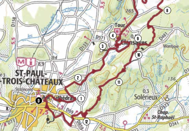 Percorso Mountainbike Saint-Paul-Trois-Châteaux - Circuit Rouge n°10 la Combe du Verger - Photo
