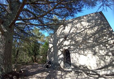 Randonnée Marche Lagorce - Lagorce, chapelle, gour de la Sompe  - Photo