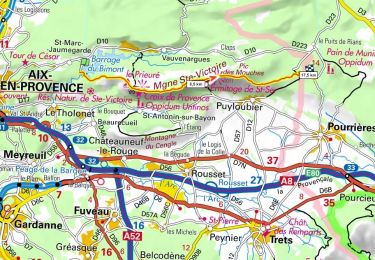 Randonnée Marche Saint-Marc-Jaumegarde - Traversée de la Ste Victoire de Bimont à Pourrrières  D+ 950m - Photo