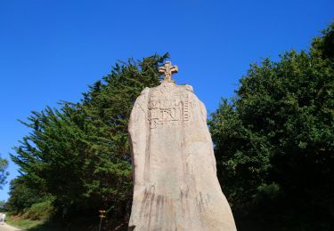 Tocht Stappen Pleumeur-Bodou - Pleumeur-Bodou - GR34 Menhir de Saint-Uzec Chapelle de Penvern - 5.6km 60m 1h20 (40mn) - 2023 09 06 - Photo