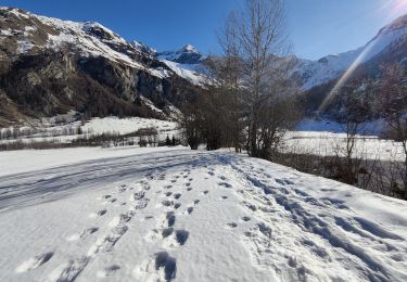 Randonnée Raquettes à neige Peisey-Nancroix - parcours raquette cascade de glace - Photo