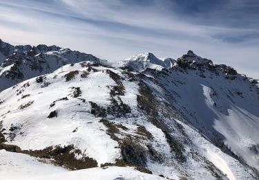 Trail Snowshoes Saint-Dalmas-le-Selvage - Croix de Carlé en Hiver - Photo