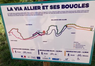 Tour Wandern Bellerive-sur-Allier - Boucle des îles Vichy on a fait un Web très bien non on a failli y aller c’était Plaza y avait c’était fermé - Photo