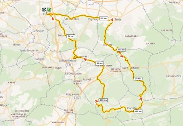Tour Rennrad Fuveau - Plan d'Aups 1370m+ - Photo
