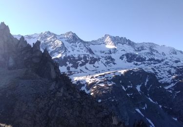Percorso Sci alpinismo Vaujany - les Aiguillettes de Vaujany, glacier de Barbarate - Photo