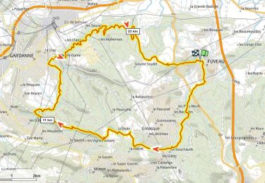 Tour Mountainbike Fuveau - Canal de Gardanne 500m+ (à essayer) - Photo