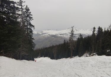 Tocht Sneeuwschoenen Peisey-Nancroix - direction les arc 1800 raquette - Photo