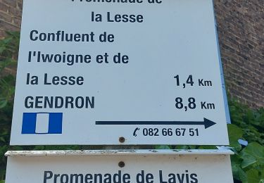 Randonnée Marche Houyet - Gendron (les échelles) gare de Gendron par la Lesse et retour - Photo