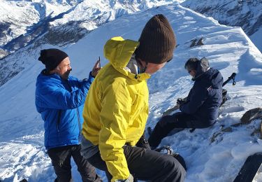 Percorso Sci alpinismo Saint-Paul-sur-Ubaye - tete du crachet. Col de Vars - Photo