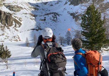 Trail Touring skiing Isola - Tour tête du Claus - Photo