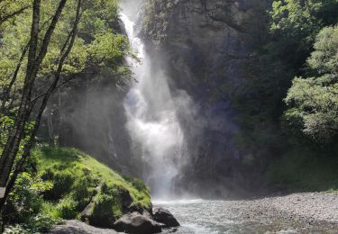 Randonnée Marche Saint-Christophe-en-Oisans - le rocher de la fiole et la cascade de Chantara - Photo