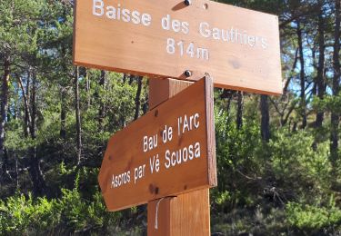 Randonnée Marche Roquestéron - Arc de Bau par Roquesteron et Cuebris - Photo
